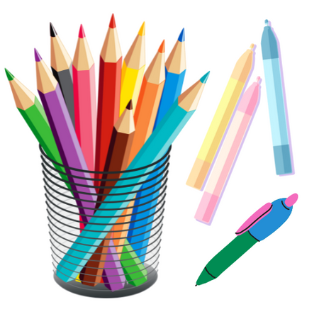 Pens, Pencils & Markers